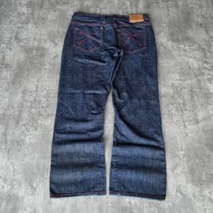 Vintage Y2K AKOO Baggy Jnco Style Embroidered Skater Grunge Carti Opium Jeans